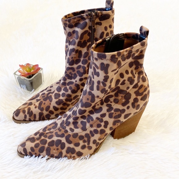 SOUL Naturalizer Shoes - NWT SOUL Naturalizer | Leopard Print Animal Heel ankle boot women’s 8.5